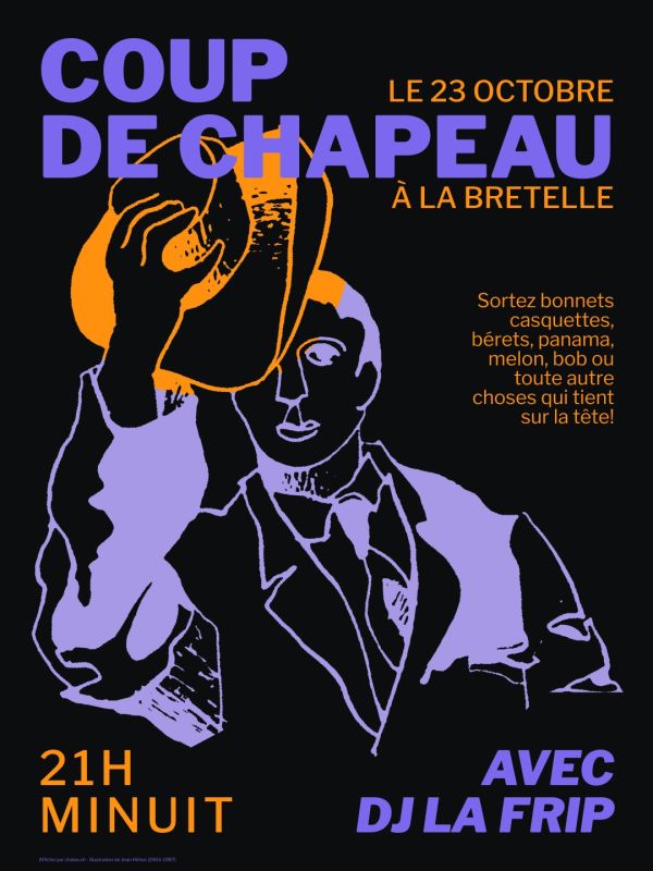 Affiche : Coup de chapeau à la Bretelle – DJ La Frip